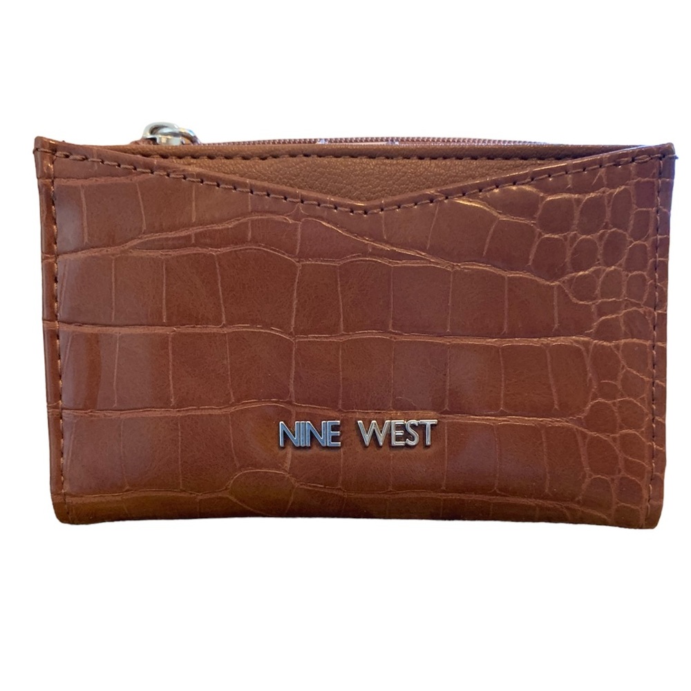 Nine West Kennedy Faux Leather Crocodile Wallet